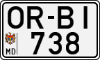 License plate of Moldova, Cars (1992)