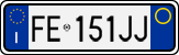 License plate of Italy, Cars (1994 year series)