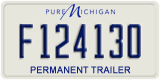 Michigan, Permanent Trailer (A123456)