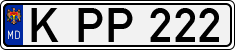 License plate of Moldova, Cars (1992)