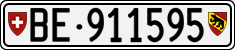 License plate of Switzerland, Cars