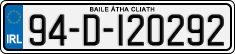 License plate of Ireland, Regular plates