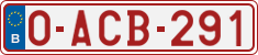 License plate of Belgium, Regular plates (2010)