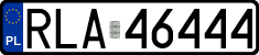 License plates of Poland, Regular car plates