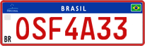 License plate of Brazil, Commercial vehicles (Mercosul)