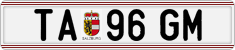 License plate of Austria, Regular plates