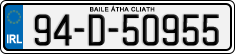 License plate of Ireland, Regular plates