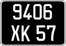 French license plate, FNI