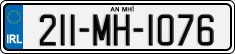 License plate of Ireland, Regular plates