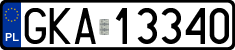License plates of Poland, Regular car plates
