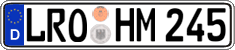 German license plate, Regular plates