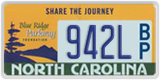 North Carolina, Specialty plates (XXXX A/B)