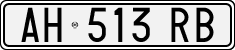 License plate of Italy, Cars (1994 year series)