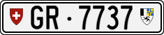 License plate of Switzerland, Cars