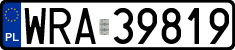 License plates of Poland, Regular car plates