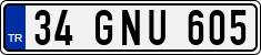 License plate of Turkey, Regular plates