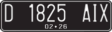 License plate of Indonesia, Regular plates