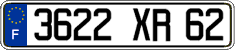 French license plate, FNI