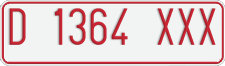 License plate of Indonesia, Temporary