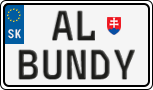 License plate of Slovakia, Vanity Plates