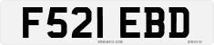 License plate of the United Kingdom, 1983 year system