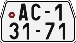 License plate of the Czech Republic, Motorcycles (1960)