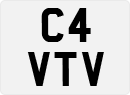 License plate of the United Kingdom, 1983 year system