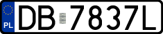 License plates of Poland, Regular car plates