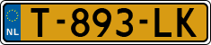 License plate of the Netherlands, Cars