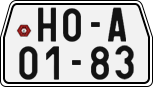License plate of the Czech Republic, Motorcycles (1960)