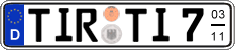German license plate, Seasonal plates