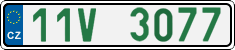 License plate of the Czech Republic, Oldtimers (2001)