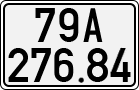 License plate of Vietnam, Cars