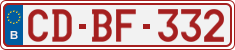 License plate of Belgium, Diplomatic