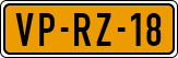License plate of the Netherlands, Light Commercial Vehicles (1994 system)