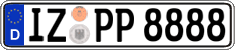 German license plate, Regular plates