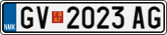 License plate of North Macedonia, Regular plates (2012)
