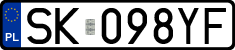 License plates of Poland, Regular car plates