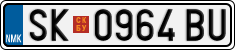 License plate of North Macedonia, Regular plates (2012)