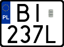 License plates of Poland, Special vehicles and motorcycles