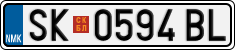 License plate of North Macedonia, Regular plates (2012)