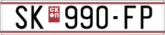 License plate of North Macedonia, Regular plates (1993)