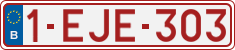License plate of Belgium, Regular plates (2010)
