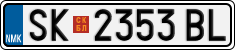 License plate of North Macedonia, Regular plates (2012)