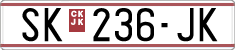License plate of North Macedonia, Regular plates (1993)