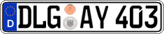 German license plate, Regular plates