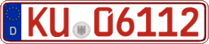 German license plate, Red license plates