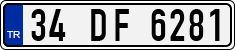 License plate of Turkey, Regular plates