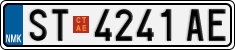 License plate of North Macedonia, Regular plates (2012)