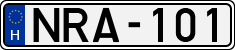 license plates of Hungary, Cars (1990)